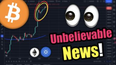 CRYPTO HODLERS...CAN’T BELIEVE THIS IS HAPPENING (BITCOIN, ETHEREUM, CARDANO)