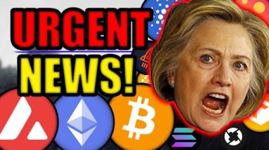 HILLARY CLINTON ABOUT TO CRASH THE CRYPTO MARKETS!? (WARNING TO BITCOIN INVESTORS)