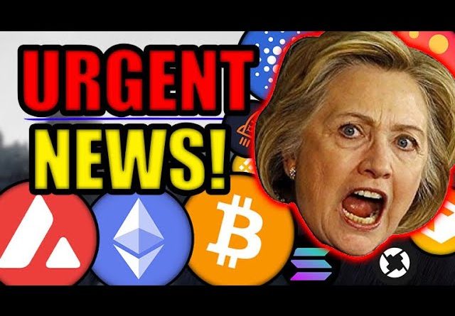 HILLARY CLINTON ABOUT TO CRASH THE CRYPTO MARKETS!? (WARNING TO BITCOIN INVESTORS)