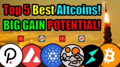 MCDONALD’S & BURGER KING ARE ABOUT TO PUMP THE CRYPTO MARKETS! BEST 5 ALTCOINS READY TO BLOW!