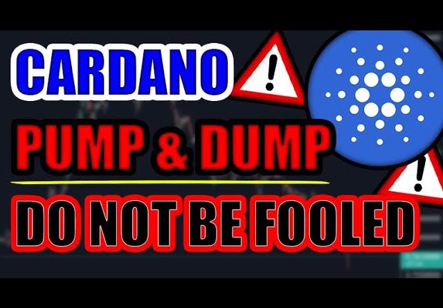 CARDANO PUMP & DUMP EXPOSED (Whale Manipulation)!!? Crypto Investors DO NOT BE FOOLED!