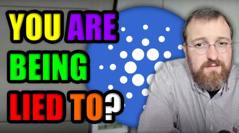 CARDANO HODLERS...YOU ARE BEING LIED TO ABOUT CRYPTOCURRENCY | Charles Hoskinson