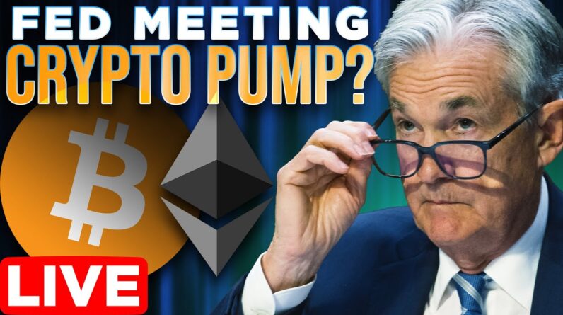 Fed Meeting Crypto Pump? LIVE🔴Jerome Powell + Inflation Data