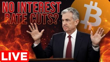 No Interest Rates Cuts?📈 Inflation Report Crashes Crypto🔴LIVE