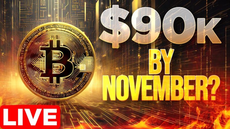 Bitcoin $90k Pump By November?📈Crypto Market Update LIVE🔴