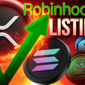 Robinhood Lists XRP & Solana!!!!🔥Crypto Market Explodes🚀